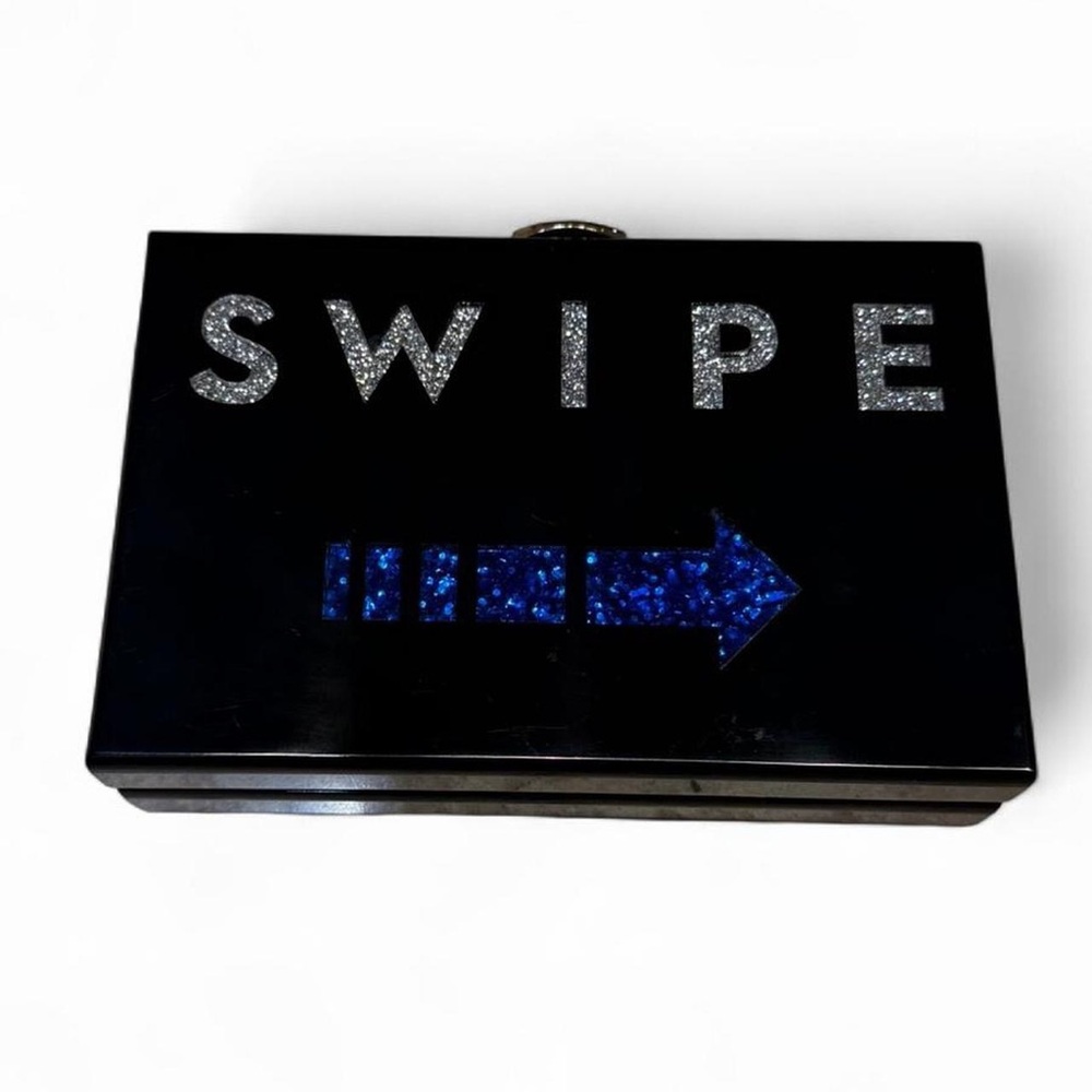 Milly Y2K Acrylic Box Clutch Purse Bag NWT Retro Glam Hard Case Party